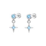 Синий крестообразная звезда