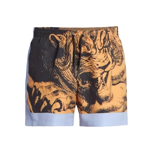 DRIES VAN NOTEN Orange Мужские Повседневные Шорты