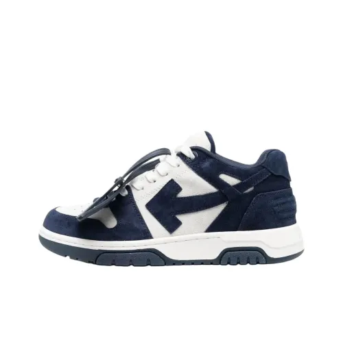 Off Белый Out Of Office Низкий Топ Стильные Скейтбординги Мужской Белый Синий