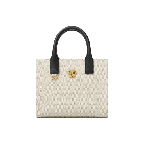 VERSACE La Medusa Хлопок Сумка Мини Женская Бежевая