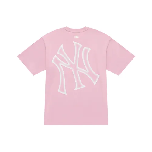 MLB Base Logo New York Yankees Basic Collection 25SS T-Shirt Unisex Pink