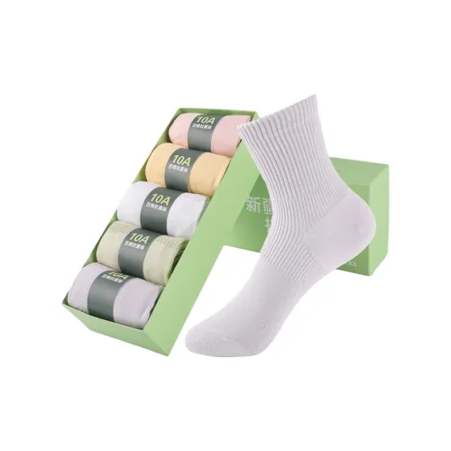 MAXDAVID K1003 Смешанный цвет, 5 пар, женские носки MID до икры