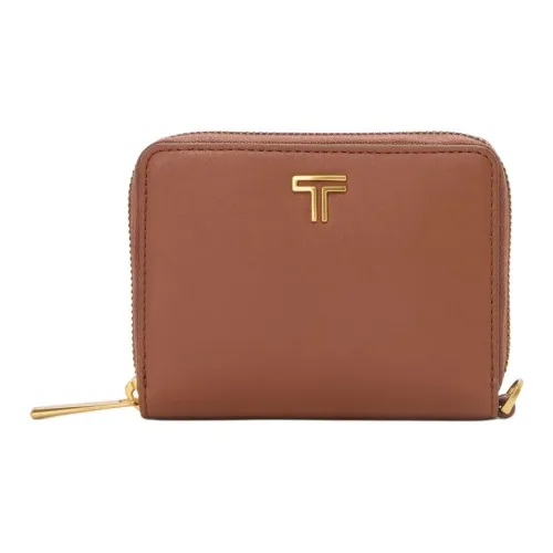 TUMI Кожа Кошелек Женские Золотисто-коричневый