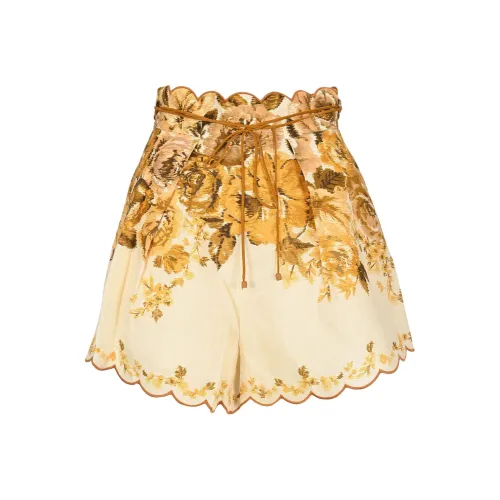 Zimmermann Янтарные Женские Повседневные Шорты