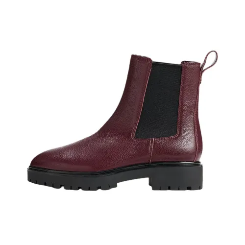 LAUREN RALPH LAUREN Allyson Короткий Челси 3,5 см Женский Темно-красный