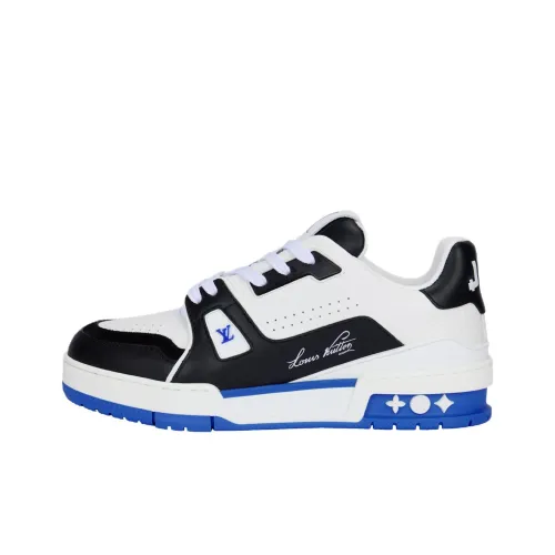 LOUIS VUITTON Тренер Low Топ Скейтборд Кроссовки Женские Синие