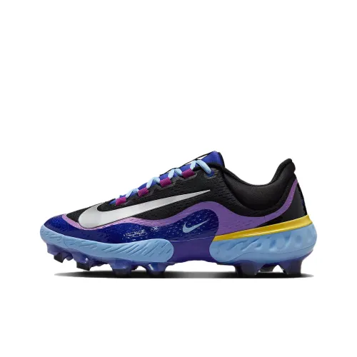 nike Alpha Huarache Elite 4 Low Верхняя часть топа Рост Бейсбольные кроссовки Унисекс Чёрно-синий