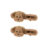 Милый бурый медведь, заколка для волос (1 пара)