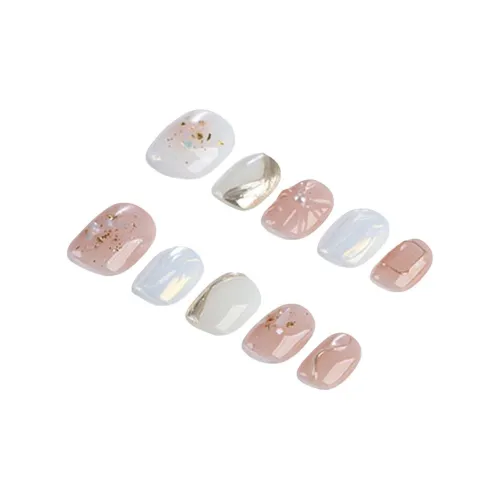 YIYIHE Милый Кошачий глаз Блестящий розовый Мечтательный Яркий Блестящий MID Длина Укороченный Короткий Квадрат Круглый Белый Однотонный