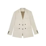 Бежевый костюм пальто MB03