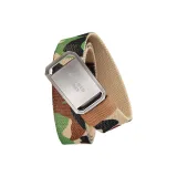 Серебристая пряжка, хаки, камуфляж