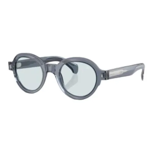 Moncler Ацетат Круглые Солнцезащитные очки Мужские Синие