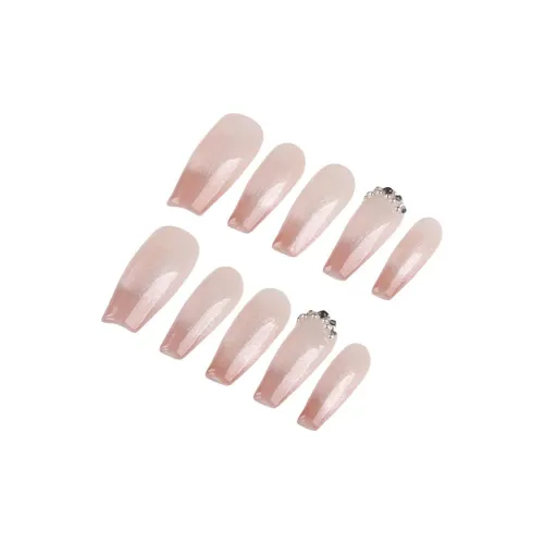 YIYIHE Мягкий Освежающий Кошачий глаз MID Длина Укороченный Короткий Квадрат Круглый Нежно-розовый Однотонный