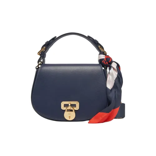 LAUREN RALPH LAUREN Кожа Сумка через плечо Сумка Маленькая Женская Темно-синяя