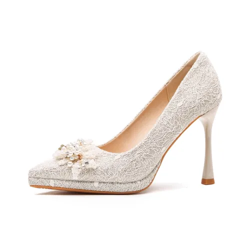 DFOA Узкий каблук Высокие каблуки Женские Шампанское