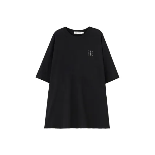 SOON FLOWER Рукав с оборками Короткий рукав Т-рубашка Женская