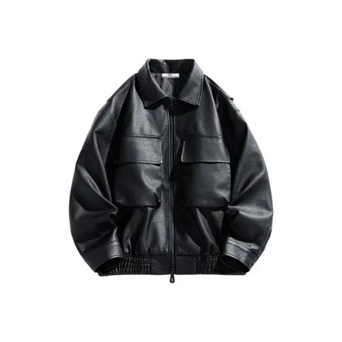 CHUAN QI BAO LUO Кожаная куртка мужская