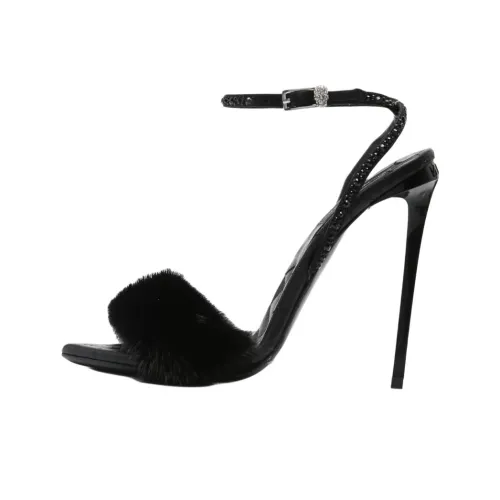 PHILIPP PLEIN One Ремешок Сандалии 13 см Женские Черные