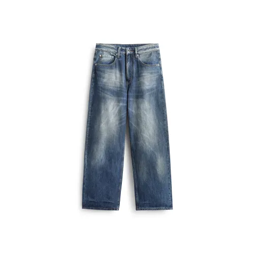 DUCHI Грязно-синие унисекс джинсы