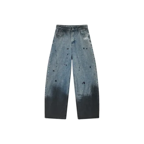 ERDU Синий Унисекс Джинсы