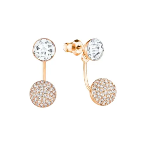 Серьги Кристалл Swarovski Женские Белые