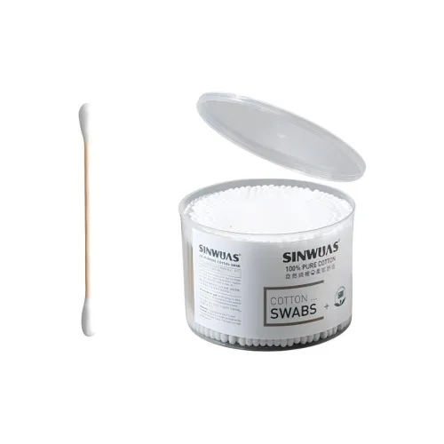 Macrocrystal Домашний Использование Одноразовые Хлопковые Вата для Ушей Чистка Двойная Голова Хлопковые Вата для Ушей Хлопковые Мячи Заостренный Носок Хлопковая Вата