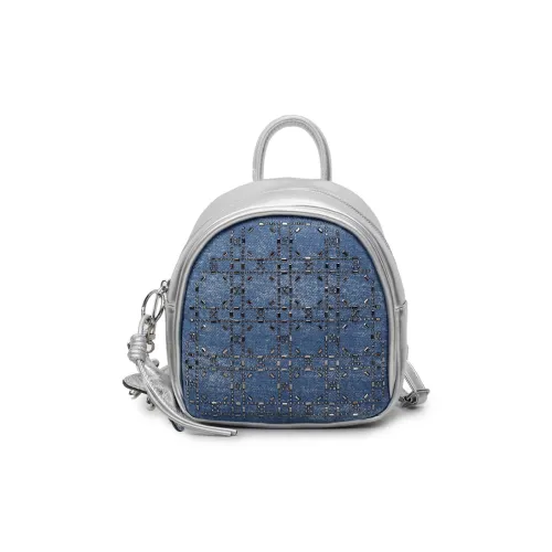 Gerlanx ПУ (полиуретан) Рюкзак Стандартный Женский Небесно-синий Деним Синий Темный Чайный