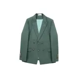 Тёмный мятно-зелёный костюм пальто MB13