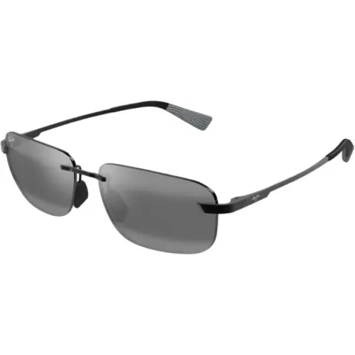 Maui Jim Квадратные Солнцезащитные Очки Мужские Серые