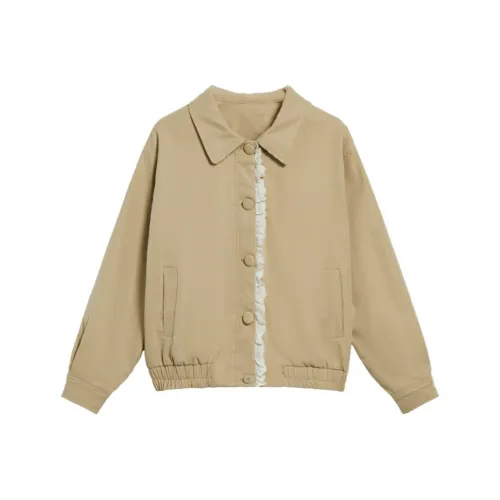 TSKIU Хаки Женские Джинсовые Куртки