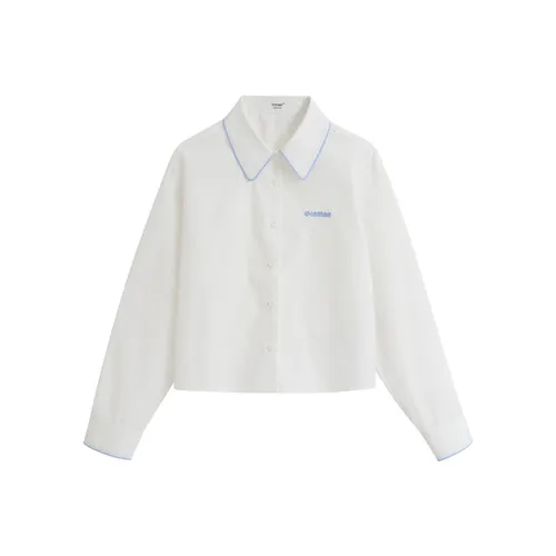 Inman Свидание TREASURE совместный бренд Уменьшение Пре Осенний Костюм Элегантность Доступный Стильный ОСЕНЬ Мода ATMOSPHERE Рубашка Женская