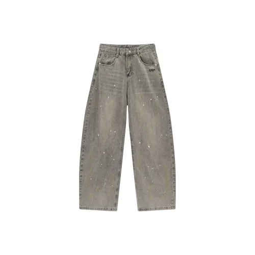 ERDU Серый Унисекс Джинсы