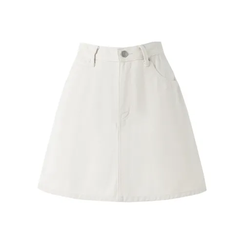 SOON FLOWER Юбка из вымытого денима Женская