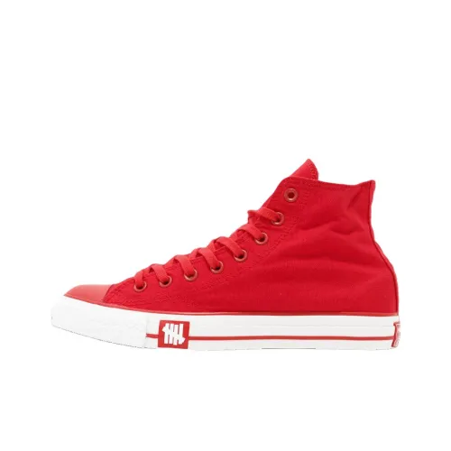 UNDFTD X Фрагмент x Конверс Высокие Кеды Унисекс Красный