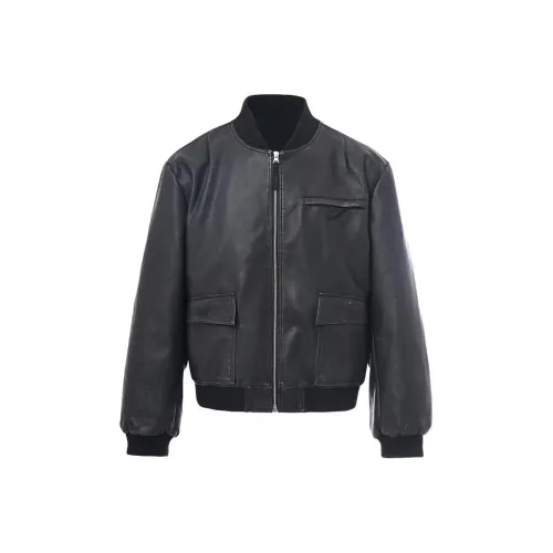 XIACENGJICHU Кожа Куртка Унисекс