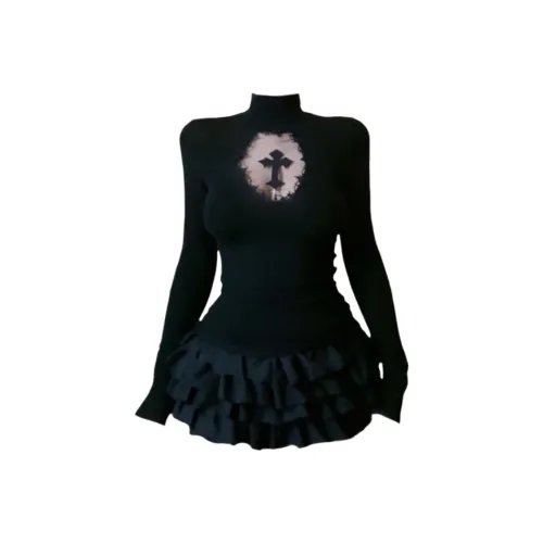 Giyu Черный Женские Комплекты с юбкой