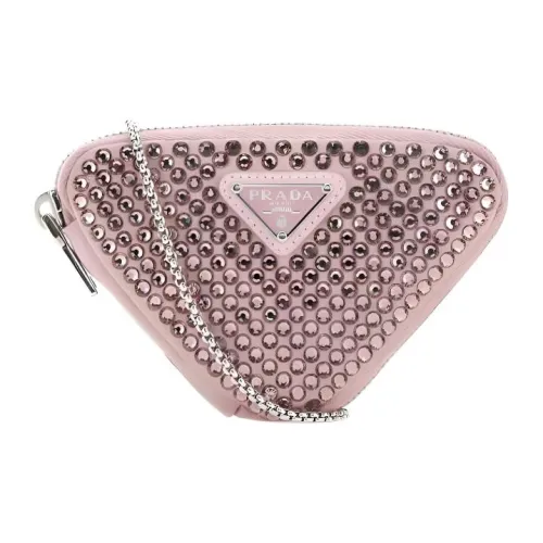 PRADA Satin Кошелек Мини Женский Розовый