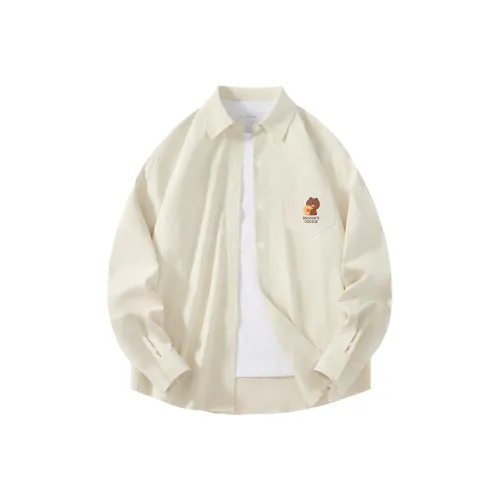 LINE FRIENDS Бурый Медведь Рубашка Унисекс