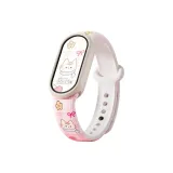 Ремешок с цветным принтом - белый, розовый