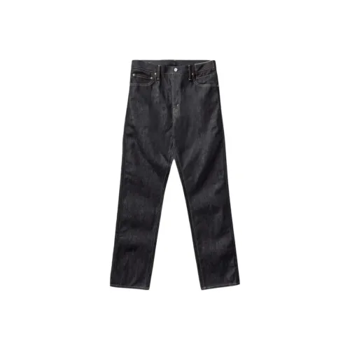 Visvim Мужские Джинсы Морского Синего Цвета