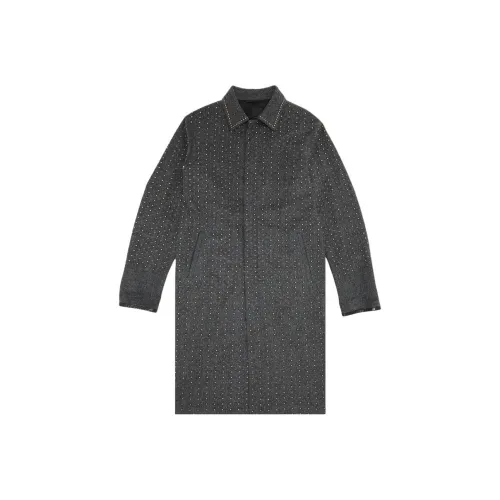 PRADA Серый Мужской Тренч