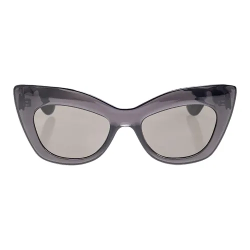 Alexander McQueen Ацетатные солнцезащитные очки "Кошачий глаз" женские черные