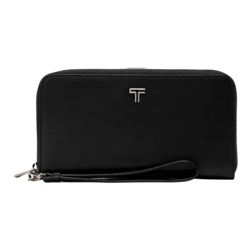 TUMI Кожа Кошелек Унисекс Черный