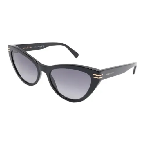 BVLGARI Ацетат Кошачий глаз Солнцезащитные очки Унисекс Черный