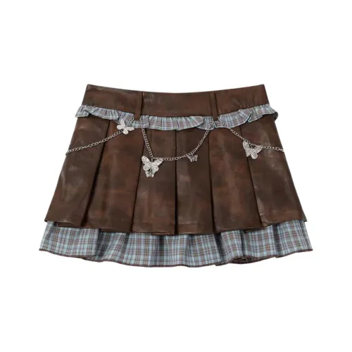IQC Кожаные короткие юбки женские