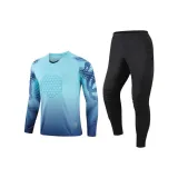 Комплект одежды (Ярко-синяя рубашка с длинным рукавом + черные штаны)