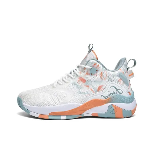 Kung Fu Partners Rebound Дышащий Поддерживающий Противоскользящий Детские Баскетбольные Кроссовки Подростки