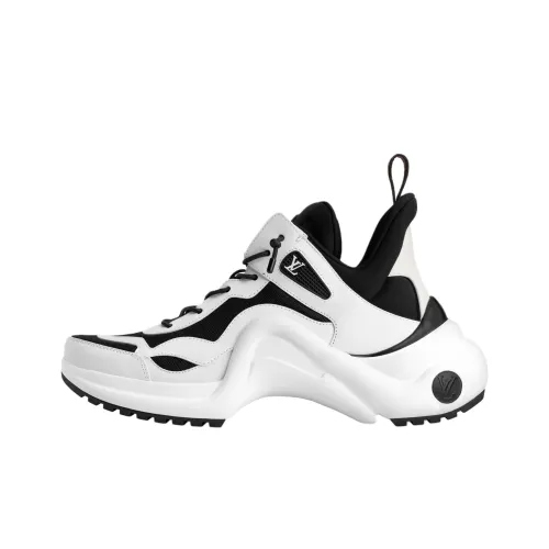 LOUIS VUITTON Archlight Low Топ Толстоподошвенные кроссовки Женские Черный белый