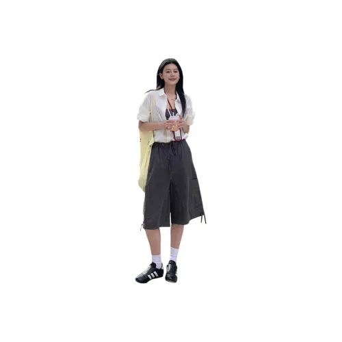 SHIJI SLKK 0528 Серый Женские Шорты карго