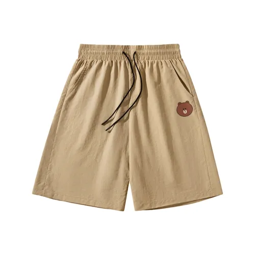 LINE FRIENDS Бурый медведь Повседневные шорты Мужские